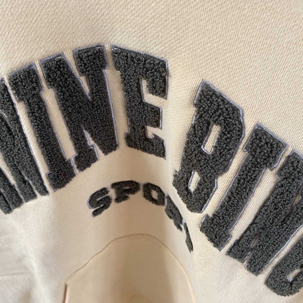 Anine Bing Cream Hoodie with Black Logo - Picture 7 of 7